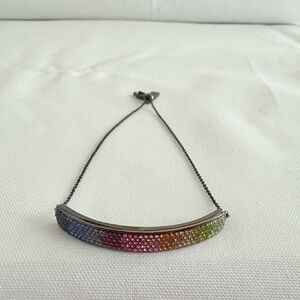Coach Rainbow Bar Slider Bracelet with DKNY Matching Earrings